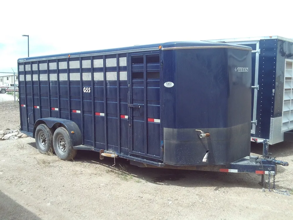 G55 20 trailer 20' stock trailer